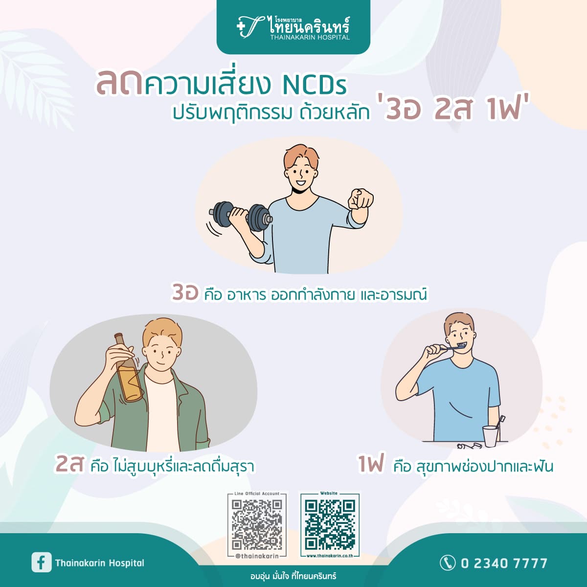 ลดความเสี่ยง NCDs ปรับพฤติกรรม 