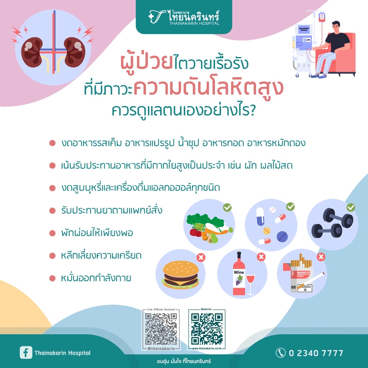 ความดันโลหิตสูงในผู้ป่วยโรคไตวายเรื้อรัง ดูแลอย่างไร