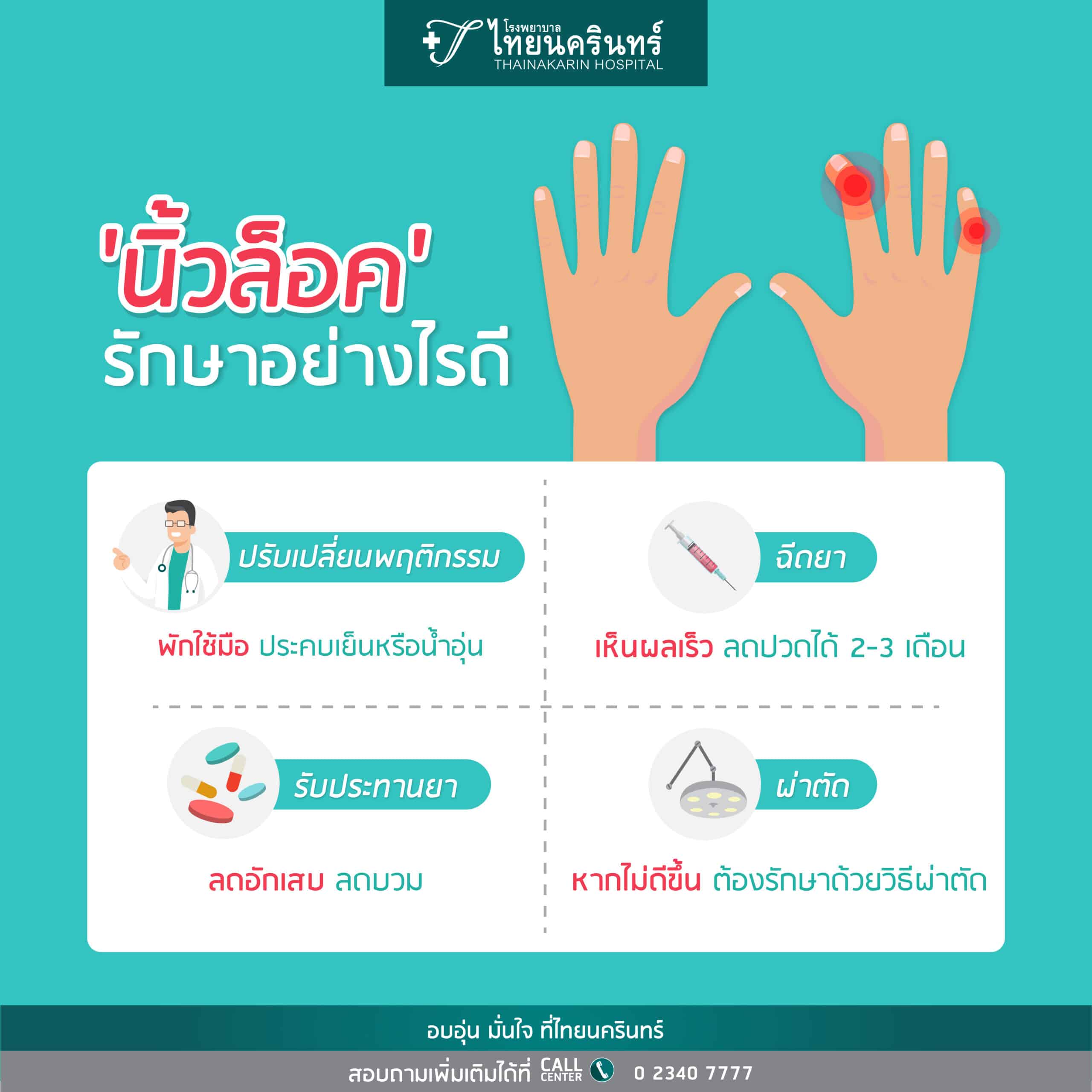 นิ้วล็อค - รักษาอย่างไร